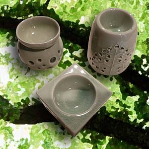 Petit bruleur à huile en grès au choix